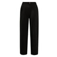 thumbnail image 5 of Brilliant Jean Capris for Women Plus Women's Loose Wide Leg Pants High Waist Straight Pants Casual Pants, 5 of 5
