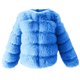 thumbnail image 4 of Chaquetas y abrigos casuales de manga larga sin capucha para mujer, de talla grande, de invierno, cálidos, holgados, con cuello alto, de felpa y pelo, de poliéster., 4 of 5