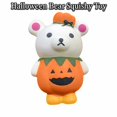 thumbnail image 2 of Halloween Bear Squishy Toy with Slow Rising Pu Foam, Single Piece, White Bear in Pumpkin, for Kids, Relaxation Toy, 2 of 3