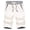 White, variant on Men's Shorts Summer Casual Cotton Fashion Style Board Short Male Drawstring Elastic Waist Breeches Beach Shorts Black