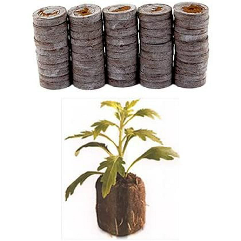 50 Count Jiffy 7 Peat Pellets 36 mm Seed Starter Soil Plugs