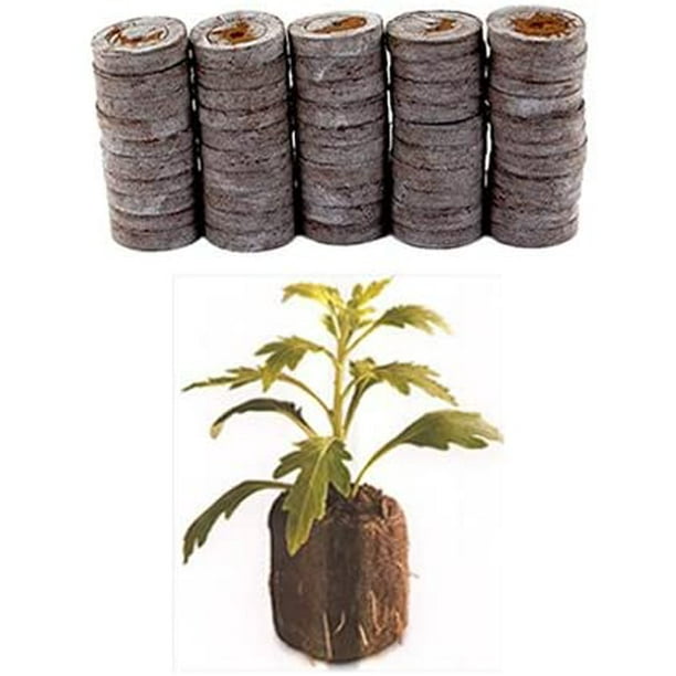 50 Count Jiffy 7 Peat Pellets 36 mm Seed Starter Soil Plugs