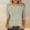 #0230-Green, variant on Xucatan Fashion Printed Crewneck Tops for Women, Casual Dolman Sleeve Blouses with Breezy 3/4 Length Design, Lightweight Versatile Tees, Everyday Summer Shirts Gift