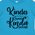 thumbnail image 4 of Inktastic Kinda Sweet, Kinda Savage Boys or Girls Toddler T-Shirt, 4 of 5
