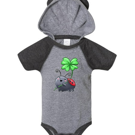 

Inktastic Ladybug with Four Leaf Clover Gift Baby Boy or Baby Girl Bodysuit