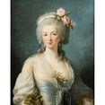 thumbnail image 2 of Elisabeth Louise Vigée Le Brun 20x24 Gold Ornate Framed and Double Matted Museum Art Print Titled - Portrait of a Lady Said Portrait of Jeanne De Valois, Comtesse De La Motte, 2 of 4