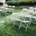 thumbnail image 3 of Ktaxon 10 Pack Folding Chairs Plastic Dining Chairs for Kitchen, Wedding, Commercial Activities, Portable Chairs for Festival, Holiday, White, 3 of 7