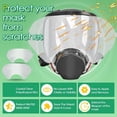 thumbnail image 2 of 10 Pack Peel Off Lens Cover Compatible for 6885, 6000, 6700, 6800, 6900 Series Respirator Mask, Protective Cover, 2 of 8