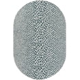 thumbnail image 3 of Jill Zarin Outdoor Collection Area Rug - Cape Town (5' 3" x 8' Oval Teal/Ivory), 3 of 4