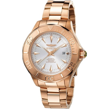 Invicta Mens 'Signature' 7111 Rose Gold-Tone Stainless Steel Bracelet Watch