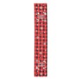 thumbnail image 1 of Toystoory Camino de de Navidad, manteles a cuadros rojos lavables, Mantel Individual rectangular impreso, cocina, cumpleaños, hogar, decoraciones Kits de decoración para fiestas bola de navidad Toystoory HA068907-04, 1 of 1