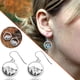 thumbnail image 1 of Fiudx Pendientes Geométricos, Diseño Único de Metal, Incrustaciones de Circonitas Brillantes, Ideal para Fiestas o Uso Diario, Regalo para Mamá, Novia o Amiga, Accesorios Llamativos., 1 of 2