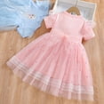 thumbnail image 2 of Little Girls Princess Dress Summer Short Sleeve Costume Cosplay Dress up, 2 of 5