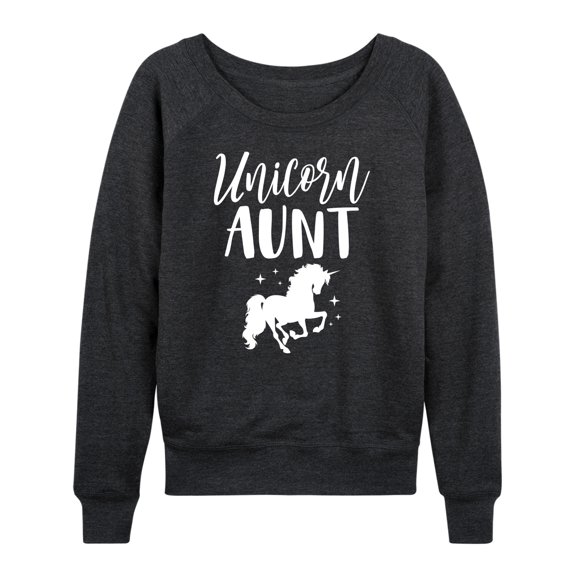 Instant Message - Unicorn Aunt - Women's Lightweight French Terry Long Sleeve Shirt