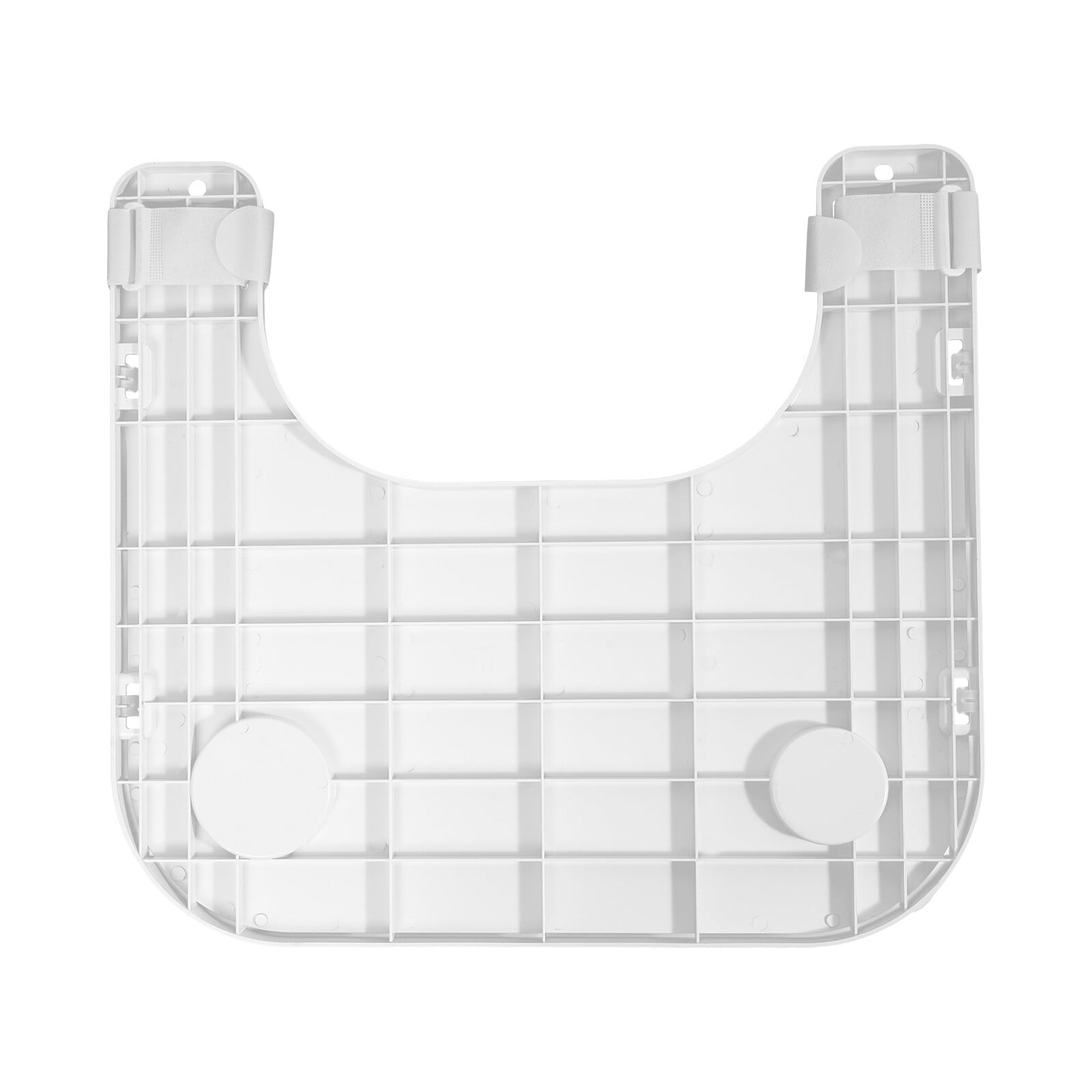 TFCFL White/Gray Wheelchair Table Board Wheelchair Lap Tray with Cup Holder & 4 Hooks 22.83x20.87inch
