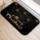 thumbnail image 4 of Alfombrilla antideslizante para puerta, decoración navideña para el hogar, Feliz Navidad y Feliz Año Nuevo, estampado de letras doradas y negras, 4 of 4
