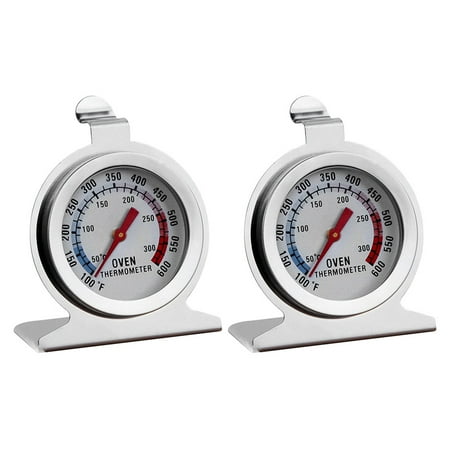 

2Pcs Stainless Steel Food Thermometers Stainless Steel Kitchen Oven Thermometers