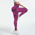 thumbnail image 5 of GEWSEY Tie Dye Lifting Leggings for Women Fitness Yoga Seamless Scrunch High Waisted Leggings (, L), 5 of 9