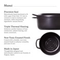 thumbnail image 4 of Musui-Kamado Vermicular (OLLA PARA ARROZ) | Cocina de inducción de hierro fundido | Multicocina de precisión | Arrocera japonesa | Olla de cocción lenta | Olla de hierro fundido esmaltado no tóxico |, 4 of 5
