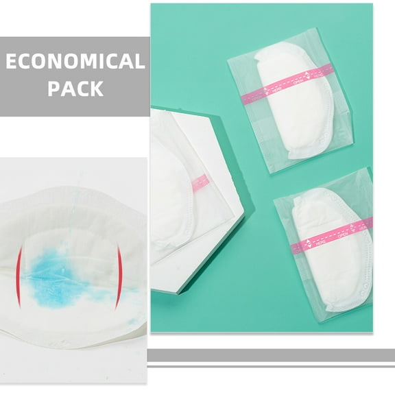LEXSOMEO Disposable Breast Pads 24pcs Ultra-absorbent Breast Pads Postpartum Pads Breastfeeding Maternity Pads Leakproof Breastfeeding Essentials For Mothers White
