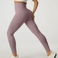 thumbnail image 2 of Inleife Womens Leggings Under $ 5 Woman Solid Color Quick-Dry Elastic High Waist tight Lift The Hip Yoga Pants, 2 of 4