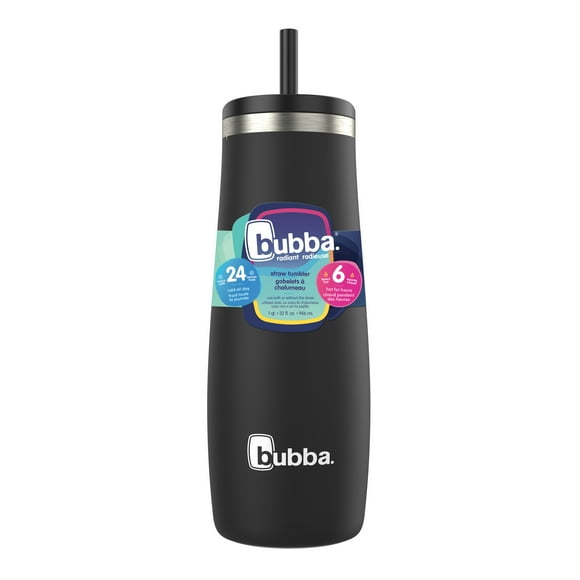 bubba Radiant Tumbler, 32 oz (946 ml), Stainless Steel Insulated Water Bottle, Licorice