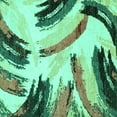 thumbnail image 1 of Ahgly Company Machine Washable Indoor Square Abstract Turquoise Blue Modern Area Rugs, 5' Square, 1 of 4
