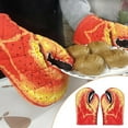 thumbnail image 1 of VBXOAE Colorful Crab Claw Oven Gloves-Anti-Scalding Baking Insulation Gloves for Microwave & Oven Use-& Practical Kitchen Accessories with Realistic Double-Sided Art Red, 1 of 7