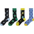 thumbnail image 2 of GHSDFBB Men's 2/4 Packs Fun Crazy Novelty Dress Crew Socks, 2 of 6
