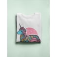 thumbnail image 3 of Blue Unicorn With Pink Mane Sweatshirt Women -Image by Shutterstock, Female 5X-Large, 3 of 4