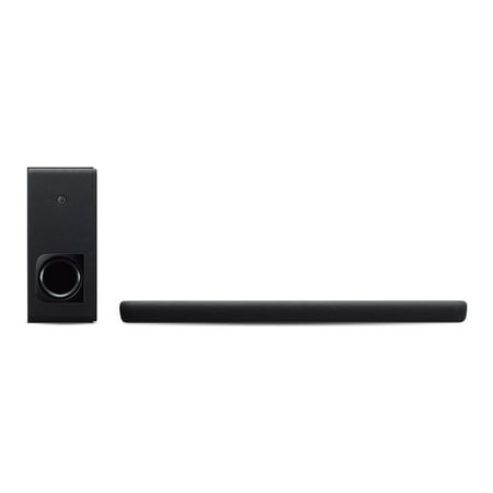 Yamaha - 2.1-Channel Soundbar with Wireless Subwoofer and Alexa Built-in - Black