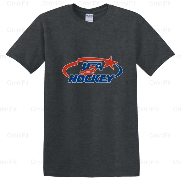 OmniFit28 USA Hockey Team Fan Apparel, Patriotic Supporter Gear, National Pride Ice Sport T-Shirt, for Unisex, up to size 5XL.