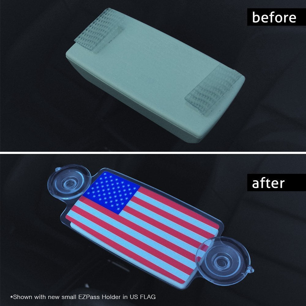Us Flag New Ez Pass Ipass Tag Holder Transponder Holder