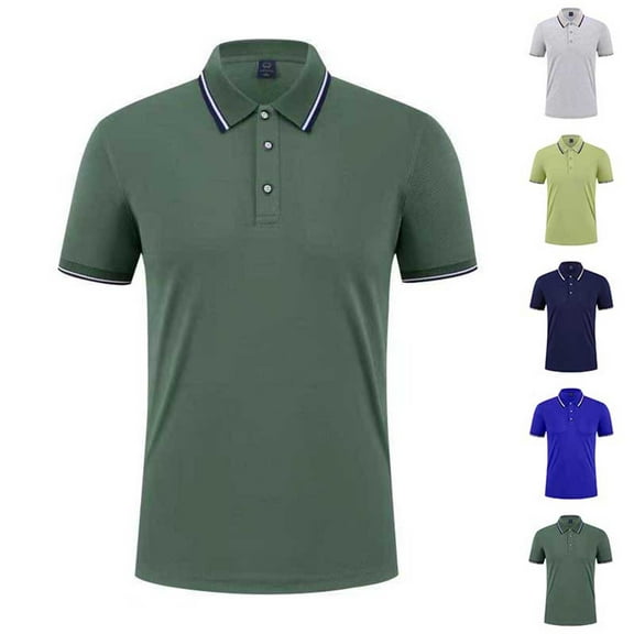 CYiJun Men's Solid Color Pique Polo Shirt,Slim Fit Breathable & Wrinkle-Resistant,Business Casual Office Wear or Daily Relaxed Style