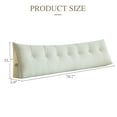 thumbnail image 3 of Lovote Triangle Headboard Pillow Full Filling Backrest Wedge Pillow w/ Side Pocket Removable Cover Corduroy Texture, 3 of 8