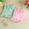 thumbnail image 2 of Girls' Autumn Summer Style Short Pants Sports Flowers Prints Elastic Children's 2PC Shorts Set, 2 of 9