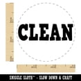 thumbnail image 2 of Clean Text Self-Inking Rubber Stamp Ink Stamper - Pink Ink - Small 3/4 Inch, 2 of 7