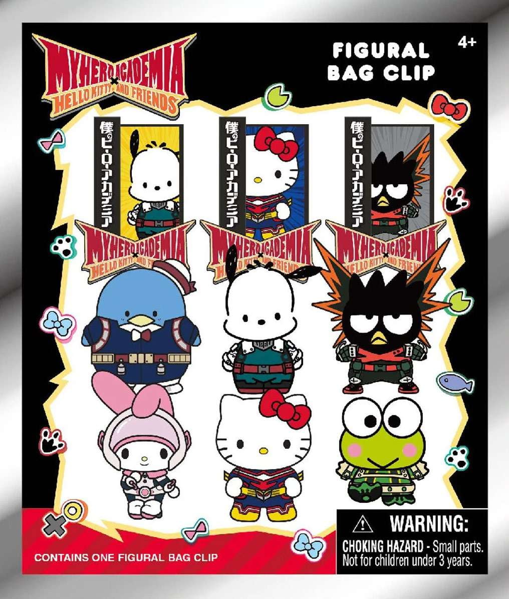 3D Figural Keyring My Hero Academia X Hello Kitty &amp; Friends Mystery Pack