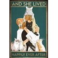 thumbnail image 1 of Metal Tin Sign Rustic and She Lived Happily Ever After Veterinarian and Cat Poster for Home Garden Kitchen Bar Cafe Restaurant Garage Wall Decor Retro Vintage 12x8 Inch, 1 of 4