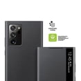 thumbnail image 4 of S'Applique à Samsung Miroir Smart View Couverture de Répondeur Flip-free Compatible Galaxy Note 20 / Note20 Ultra 5g Téléphone Led Couverture S-view Couverture Ef-zn985 Mobile, 4 of 5