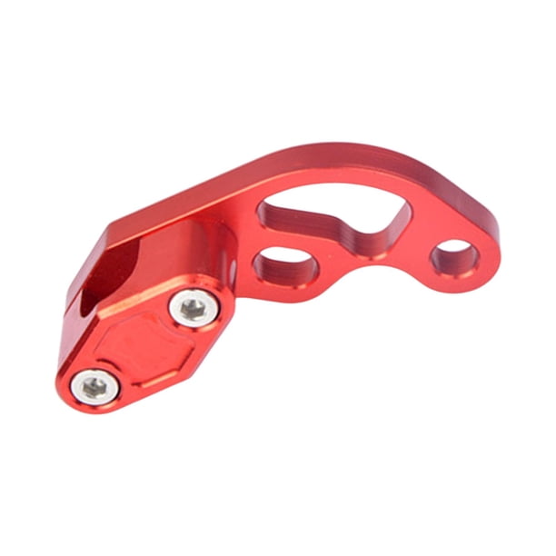 Abrazadera universal CNC para tubos de aceite de motocicleta, compatible con motos, scooters y motocross. rojo