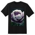 thumbnail image 2 of Plus Size Shirt for Women Oversized Black Tops for Women Short Sleeves Shirt for Women Peony Flower T Shirt Crewneck Shirt for Women M, 2 of 5