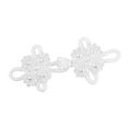 thumbnail image 3 of figatia Chinese Knots Frog Button Decorative with Bead for Sweater Clothing Cardigan White, 3 of 9