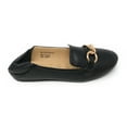 thumbnail image 6 of Victoria K Women's Foldover Quilted Gold Chain Ballerina Flats, 6 of 7