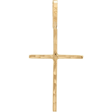 Simply Gold Stick Cross 10kt Yellow Gold Pendant