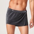thumbnail image 7 of Mens Soft Wearable Bath Towel Short Pants Adjustable Towel Pool Beach Spa Bathing Shower Cover up Wrap Around Towels, 7 of 7