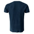 thumbnail image 4 of PEASKJP Mens Casual Henley Shirts Short Sleeve Athletic Workout Shirt Gym Muscle Slim Fit Basic Tops (Navy,XXL), 4 of 6