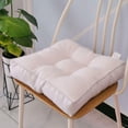 thumbnail image 4 of Cojín grueso para silla, almohadillas para asiento, cojín para asiento de color sólido, almohada cálida y acogedora para sofá de oficina, decoración blanco Macarena cojines de asiento, 4 of 8
