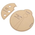 thumbnail image 3 of BIMZUC 2Pcs Acrylic Wallet Template Plexiglass HandMade DIY Ladybug Pattern Leather Card Bag Coin Purse Making Tool (5.51 inches / 14 cm), 3 of 9