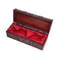 thumbnail image 2 of Caja de vino de madera, caja de botellas de Alcohol con patrón impreso de estilo Retro europeo para almacenamiento de vino, embalaje de regalo, 2 of 5
